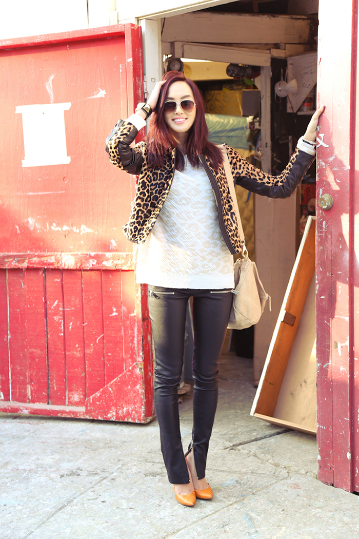 ALC_Leopard_Jacket_Anine_bing_leatherPants_satine_Boutique