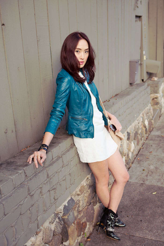 Elin_Kling_Guess_By_Marciano_dress_Muubaa_leather_jacket_Chriselle_lim_3