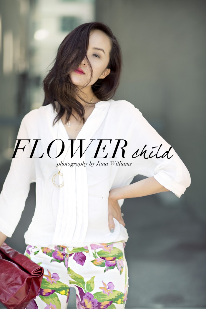 Cover_Guess_floral_print_jeans_Joie_blouse_Marie_turnor_lunch_clutch_chriselle_Lim_6