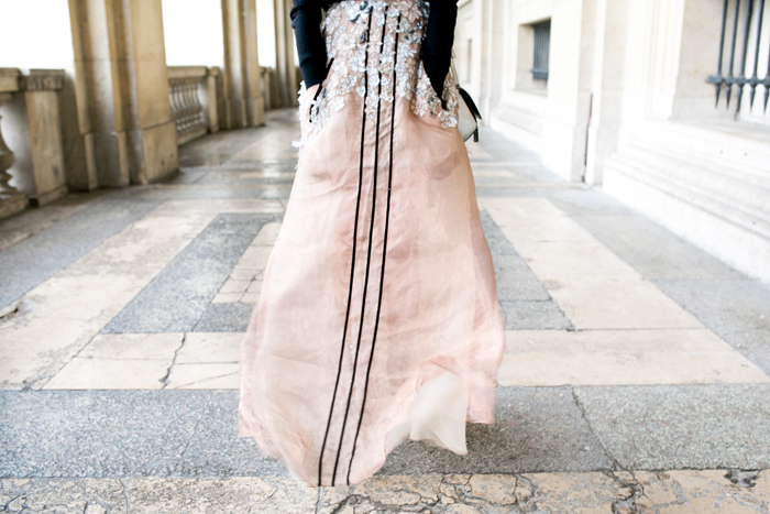 chriselle_lim_sarah_Baadarani_sheer_Skirt_Valentino_rockstud_booties_Paris_Fashion_week_France_2