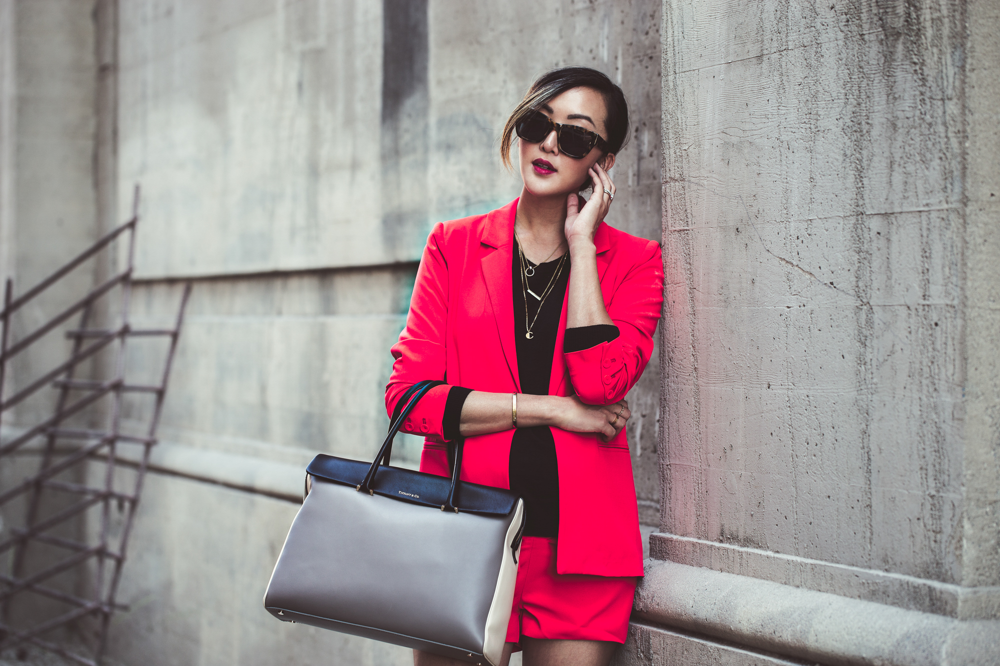 chriselle_lim_red_blazer_black_sweater_tiffany_co_bag_cover