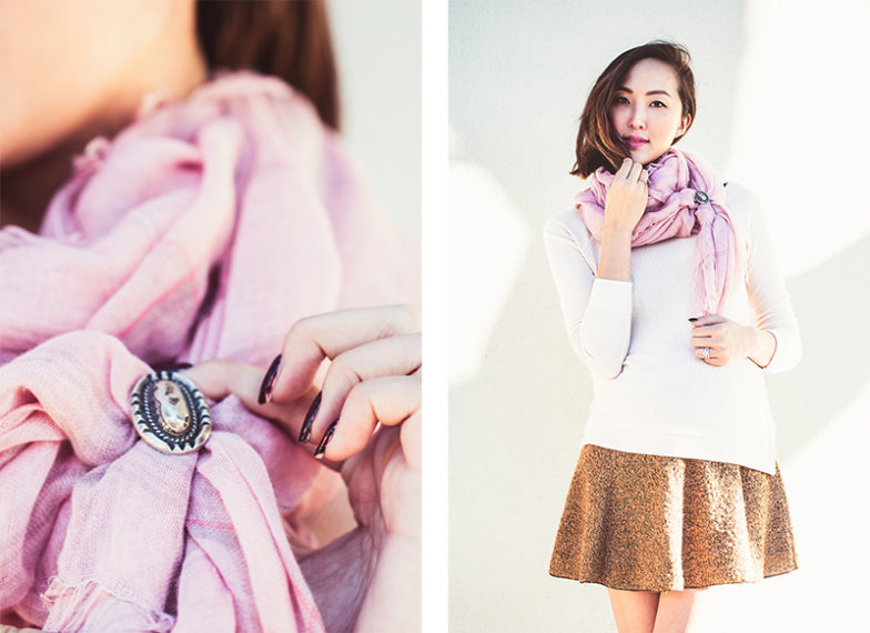 How To Tie a scarf with a ring