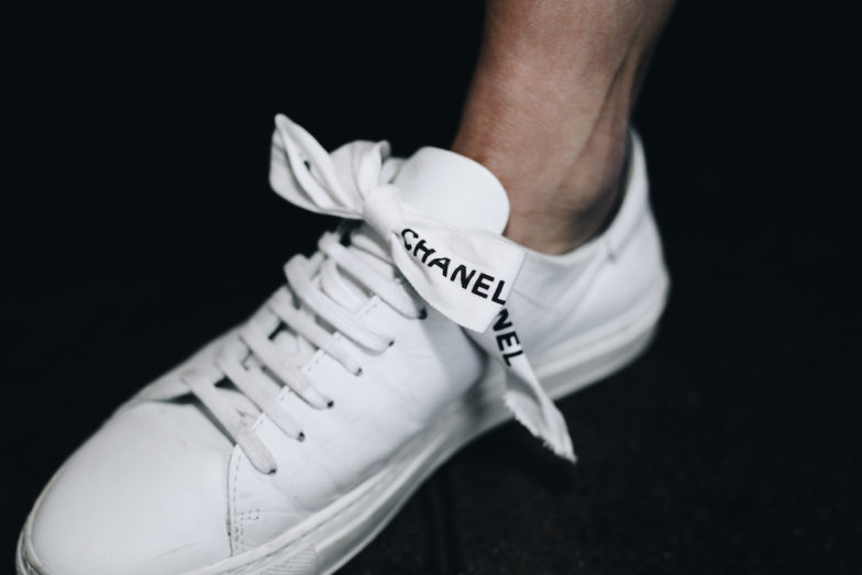 chanel sneaker laces